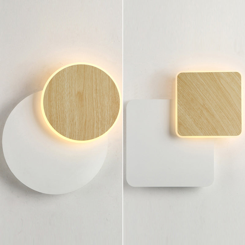 Finitura in legno Mobile sfumatura da muro da parete Minimalist LED SCONCE LUCE PER LAVOGLIA