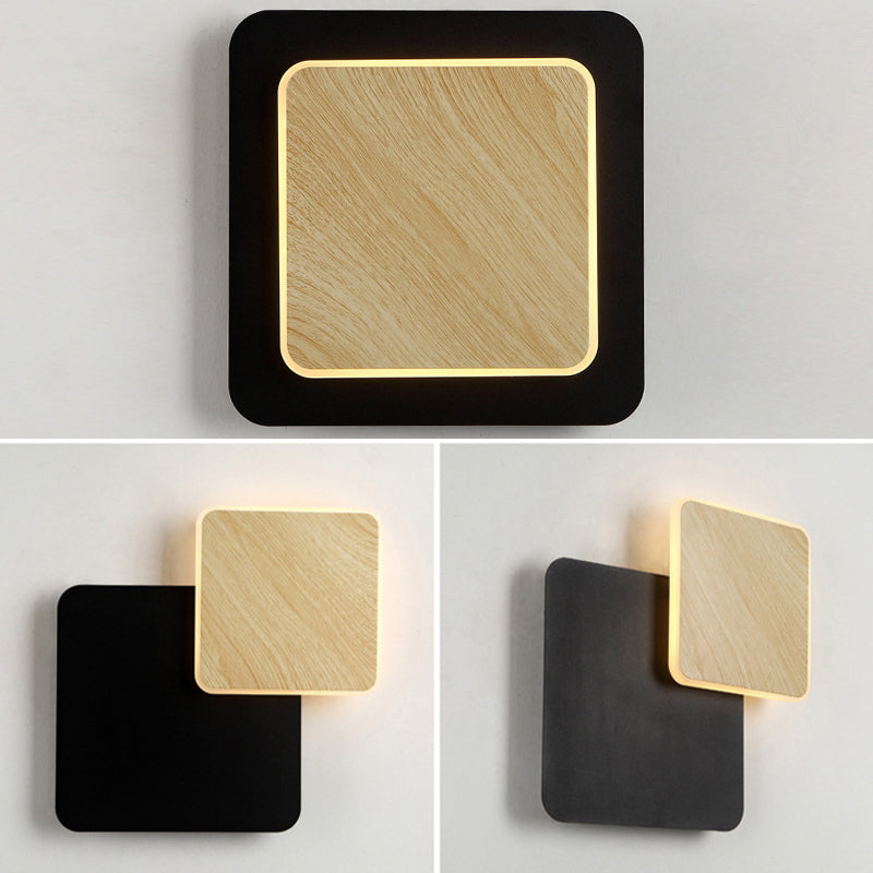 Finitura in legno Mobile sfumatura da muro da parete Minimalist LED SCONCE LUCE PER LAVOGLIA