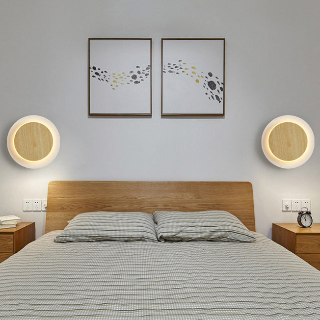 Finitura in legno Mobile sfumatura da muro da parete Minimalist LED SCONCE LUCE PER LAVOGLIA