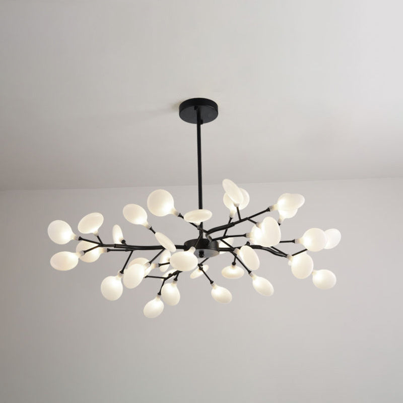 Acryl Firefly Kroonluchter Modernistische stijl 45 Hoofden plafond kroonluchter in goud