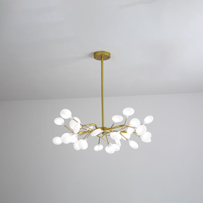 Acryl Firefly Kroonluchter Modernistische stijl 45 Hoofden plafond kroonluchter in goud