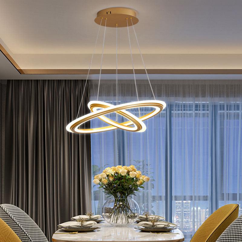 Accesorios de iluminación de lámpara de múltiples niveles Lámpara colgante de lámpara de 3 luces con sombra acrílica