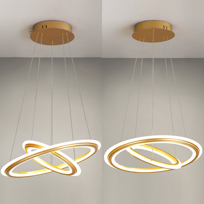 Accesorios de iluminación de lámpara de múltiples niveles Lámpara colgante de lámpara de 3 luces con sombra acrílica