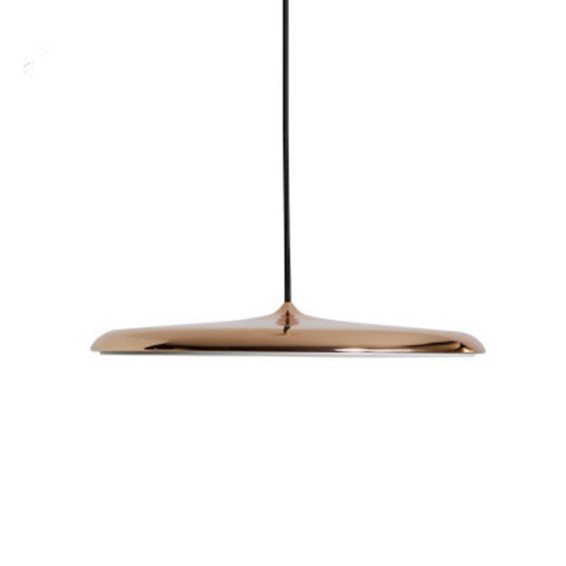 Contemporary Simplicity Farmhouse Ceiling Light with Unique Metal Shade