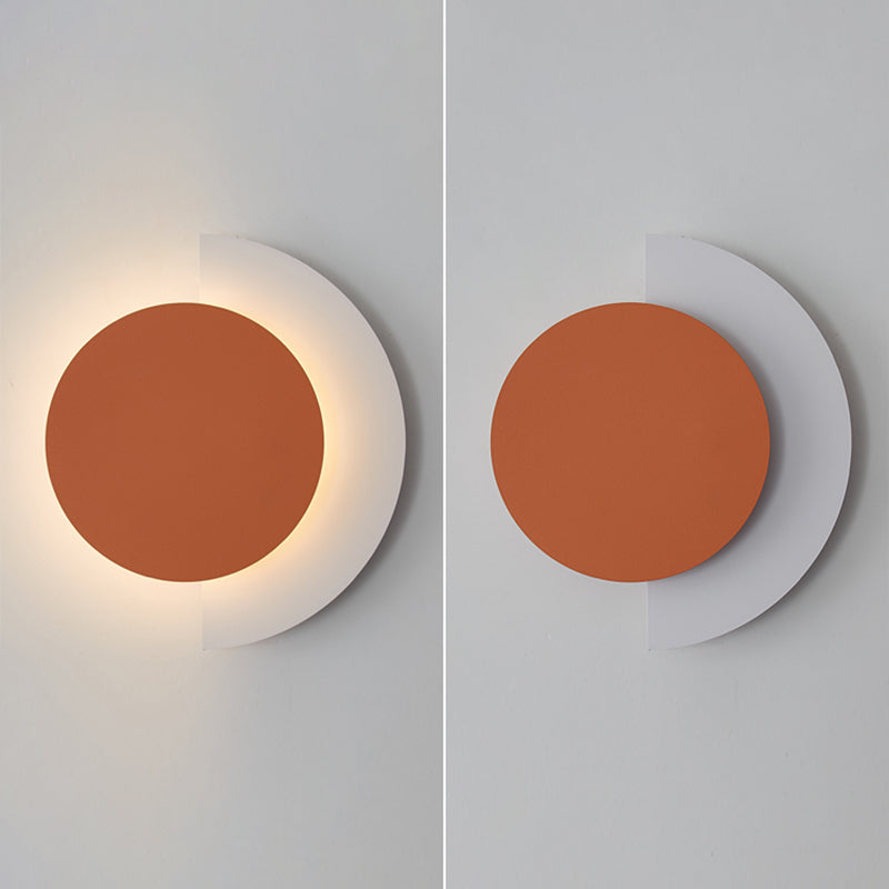 Mid-Century Artistic Sunrise Sconce Light Fixture Metal Living Room LED Wall Mounted Lamp