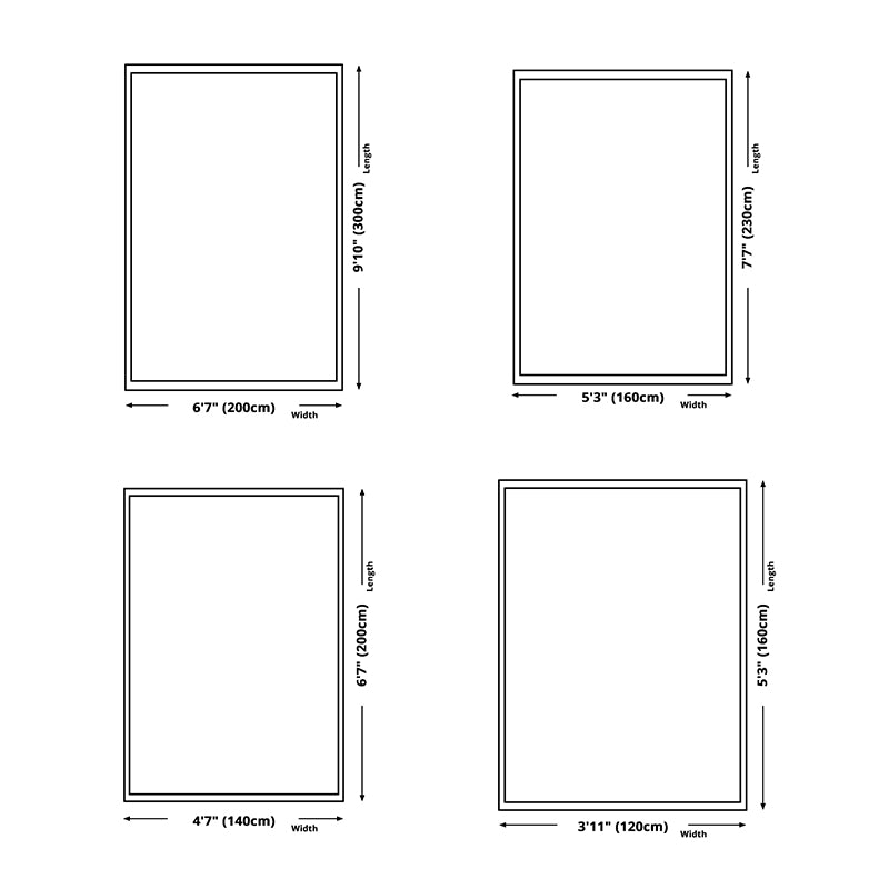 Antique Color Block Carpet Polyester Area Rug Non-Slip Backing Indoor Carpet for Living Room