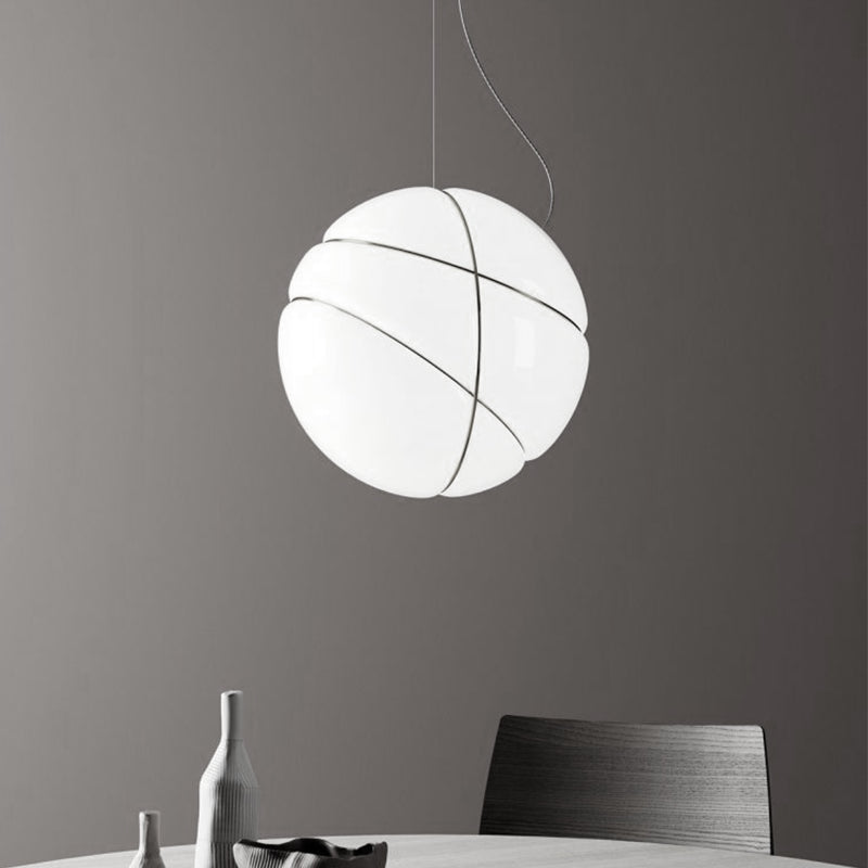 Global Ceiling Light Modernist White Glass 1 Bulb Dining Room Pendant Lighting