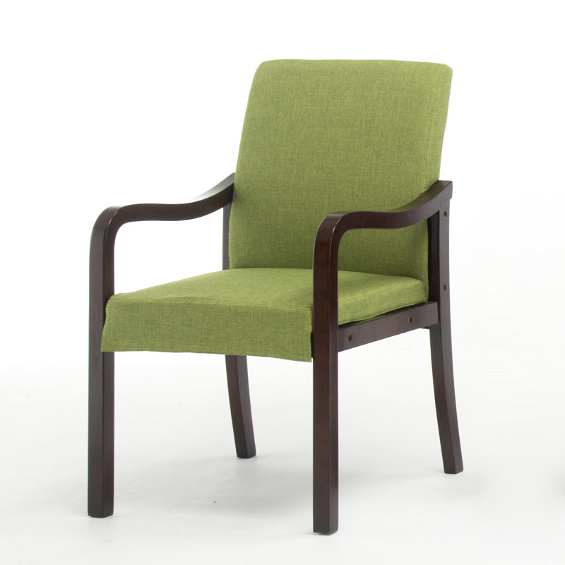 Chaise de salle à manger en bois rembourrée à dossier solide de fauteuil de maison contemporaine