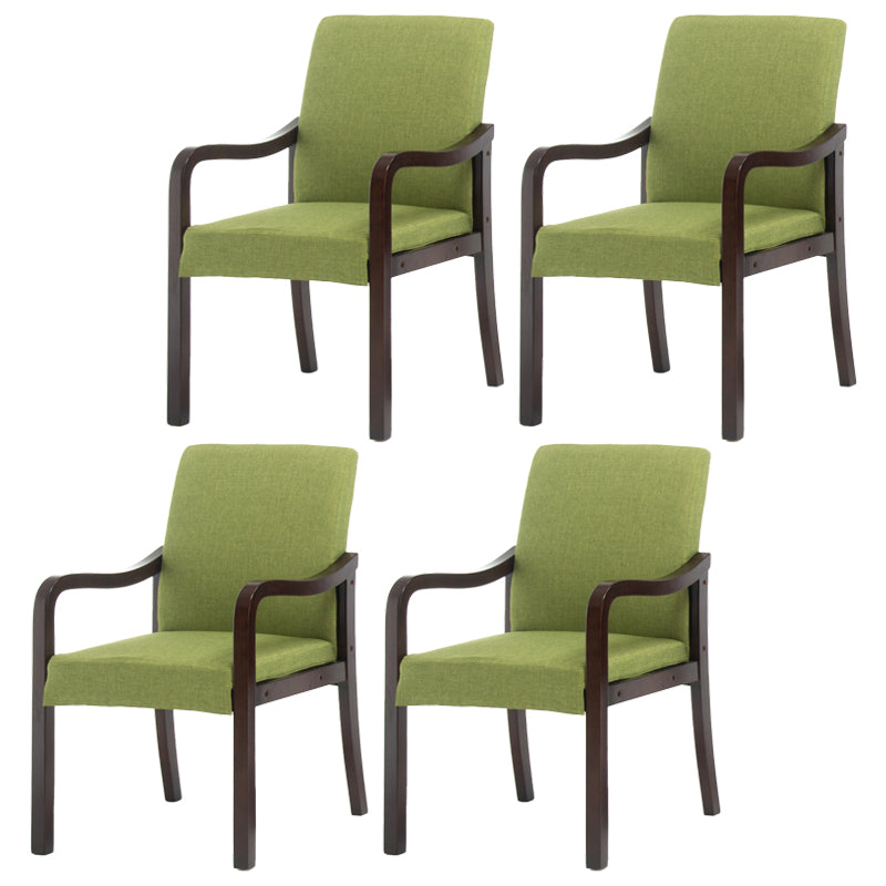 Chaise de salle à manger en bois rembourrée à dossier solide de fauteuil de maison contemporaine