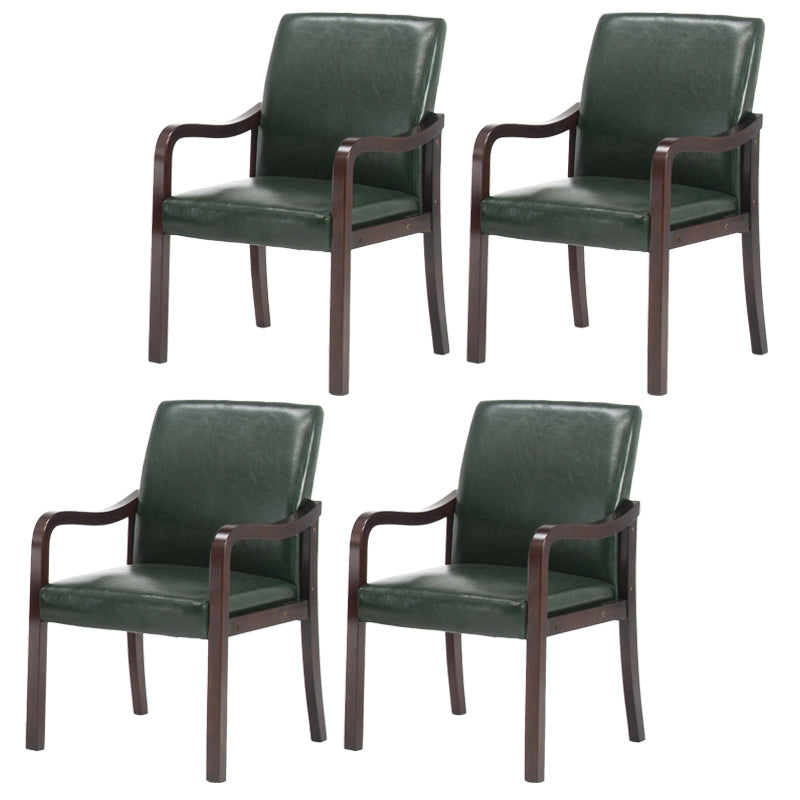 Chaise de salle à manger en bois rembourrée à dossier solide de fauteuil de maison contemporaine