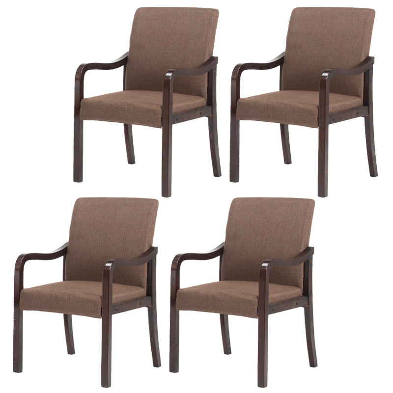 Chaise de salle à manger en bois rembourrée à dossier solide de fauteuil de maison contemporaine