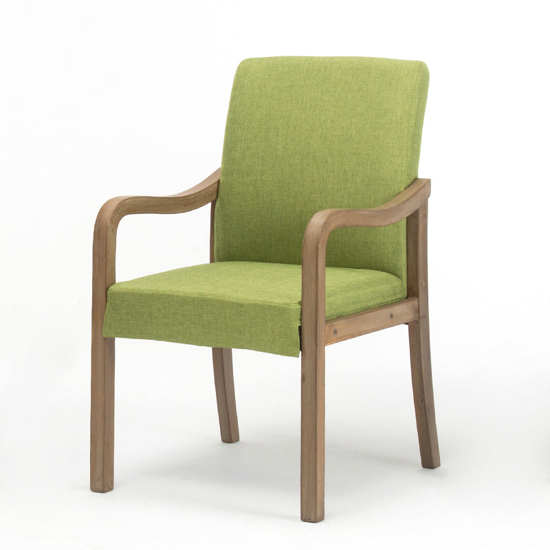 Chaise de salle à manger en bois rembourrée à dossier solide de fauteuil de maison contemporaine