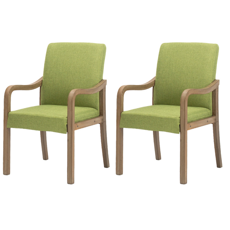 Chaise de salle à manger en bois rembourrée à dossier solide de fauteuil de maison contemporaine