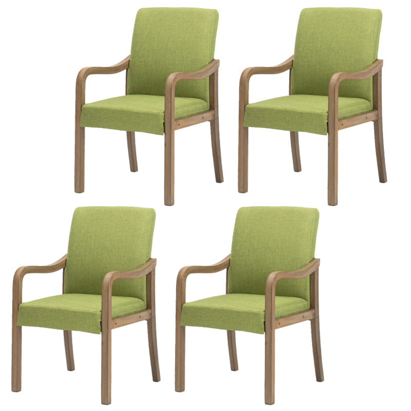 Chaise de salle à manger en bois rembourrée à dossier solide de fauteuil de maison contemporaine