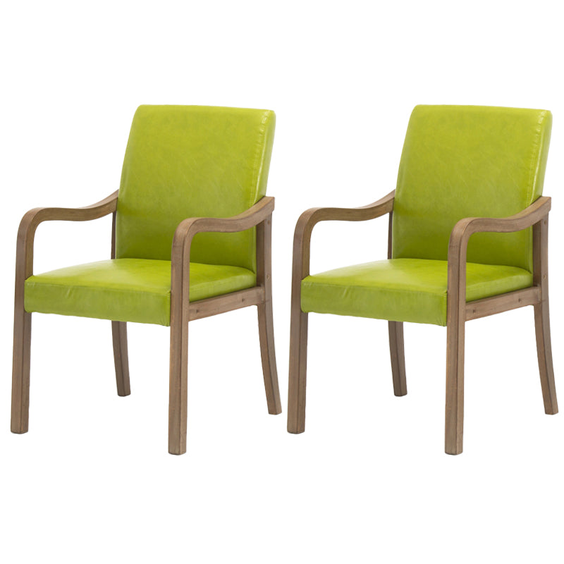 Chaise de salle à manger en bois rembourrée à dossier solide de fauteuil de maison contemporaine