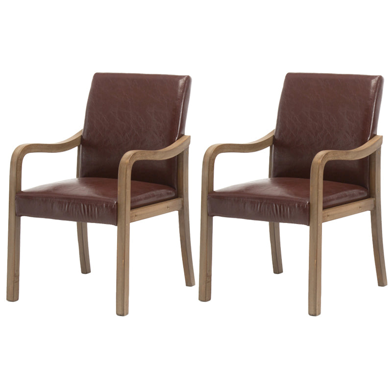 Chaise de salle à manger en bois rembourrée à dossier solide de fauteuil de maison contemporaine