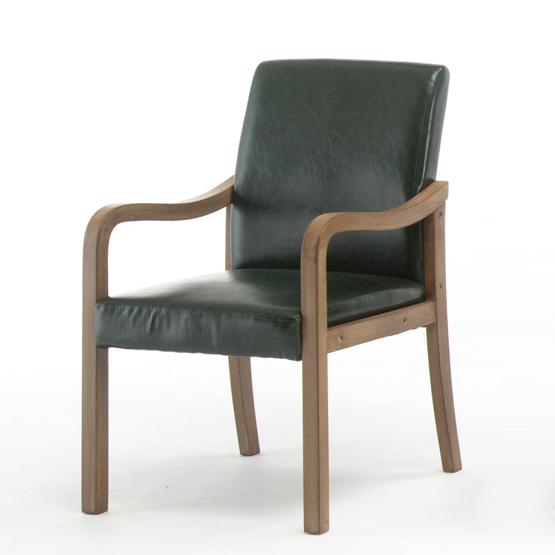 Chaise de salle à manger en bois rembourrée à dossier solide de fauteuil de maison contemporaine
