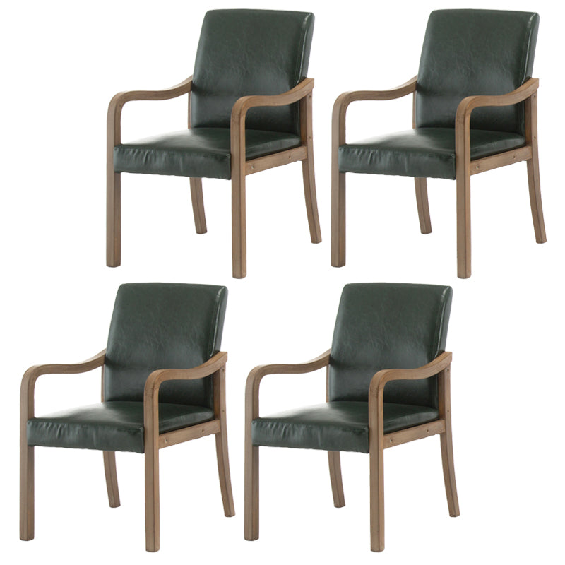 Chaise de salle à manger en bois rembourrée à dossier solide de fauteuil de maison contemporaine
