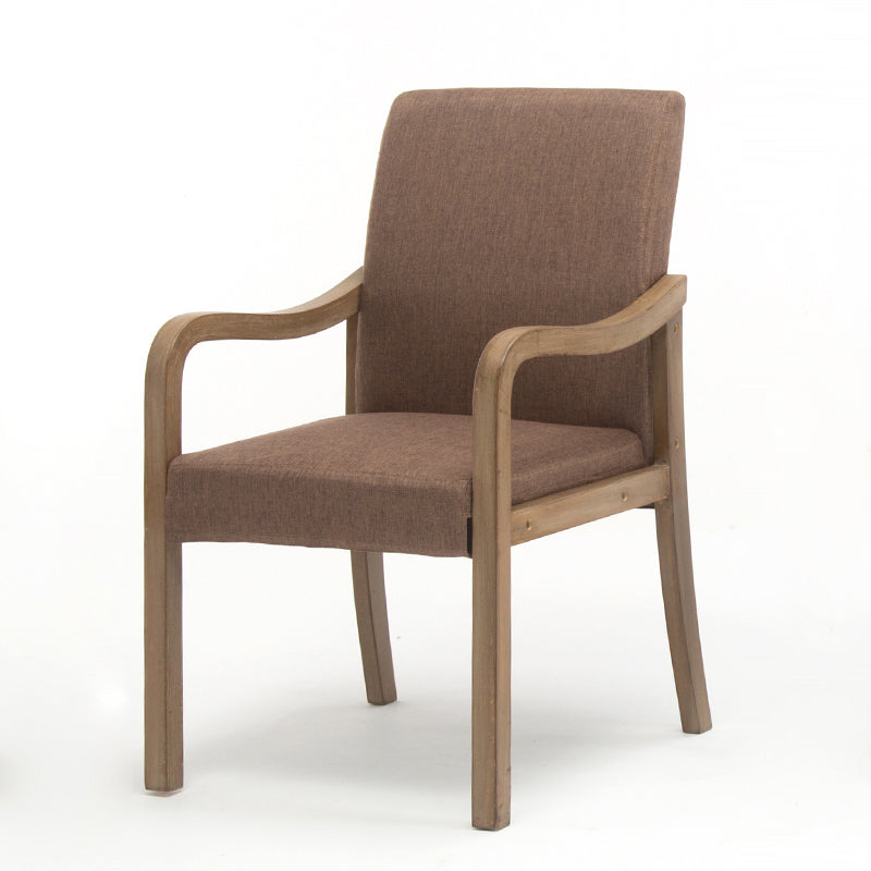 Chaise de salle à manger en bois rembourrée à dossier solide de fauteuil de maison contemporaine