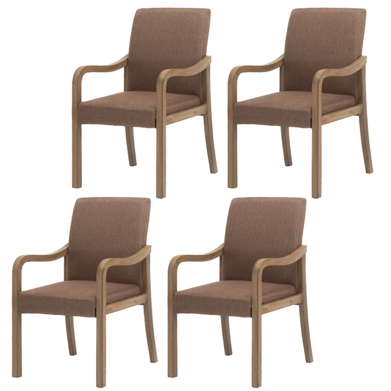 Chaise de salle à manger en bois rembourrée à dossier solide de fauteuil de maison contemporaine