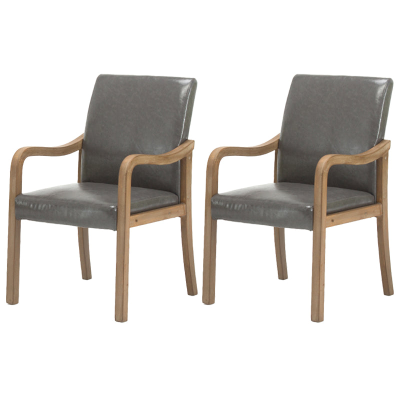Chaise de salle à manger en bois rembourrée à dossier solide de fauteuil de maison contemporaine