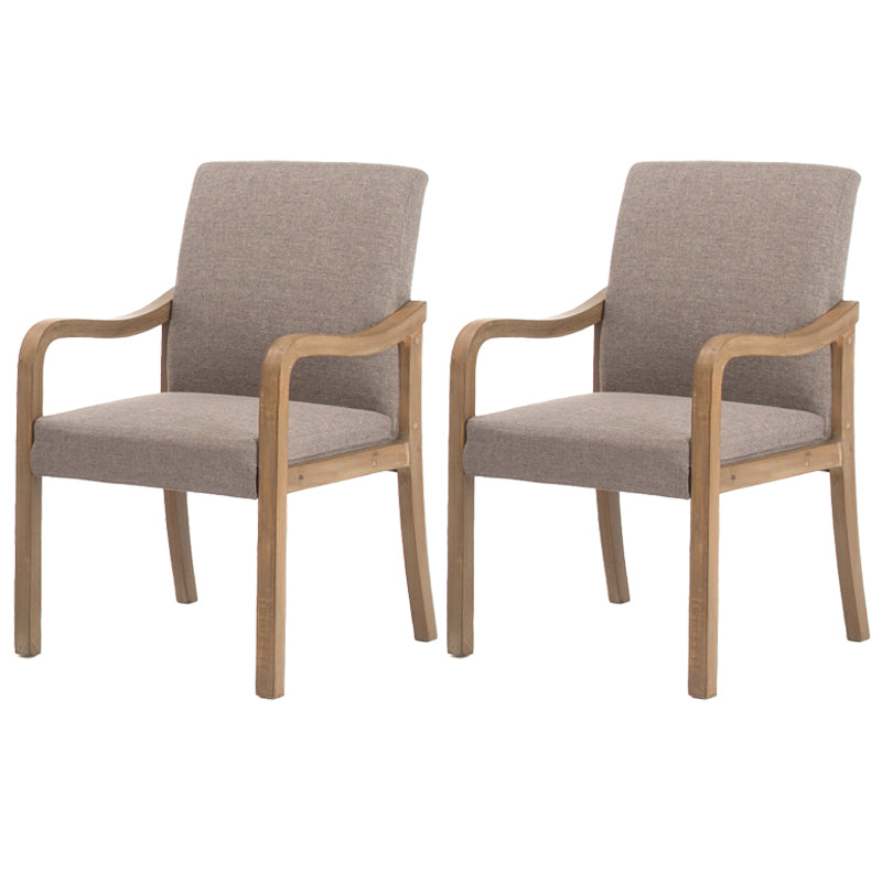 Chaise de salle à manger en bois rembourrée à dossier solide de fauteuil de maison contemporaine