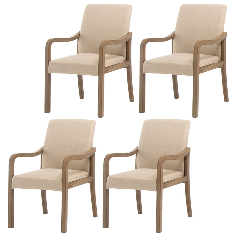 Chaise de salle à manger en bois rembourrée à dossier solide de fauteuil de maison contemporaine