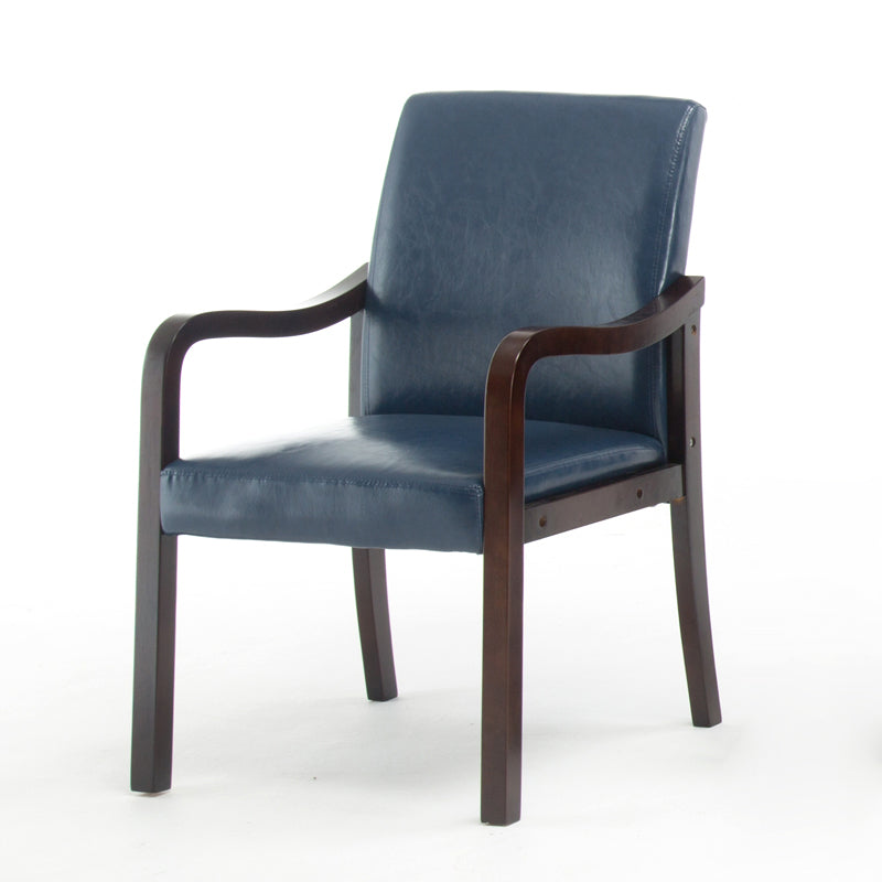 Chaise de salle à manger en bois rembourrée à dossier solide de fauteuil de maison contemporaine