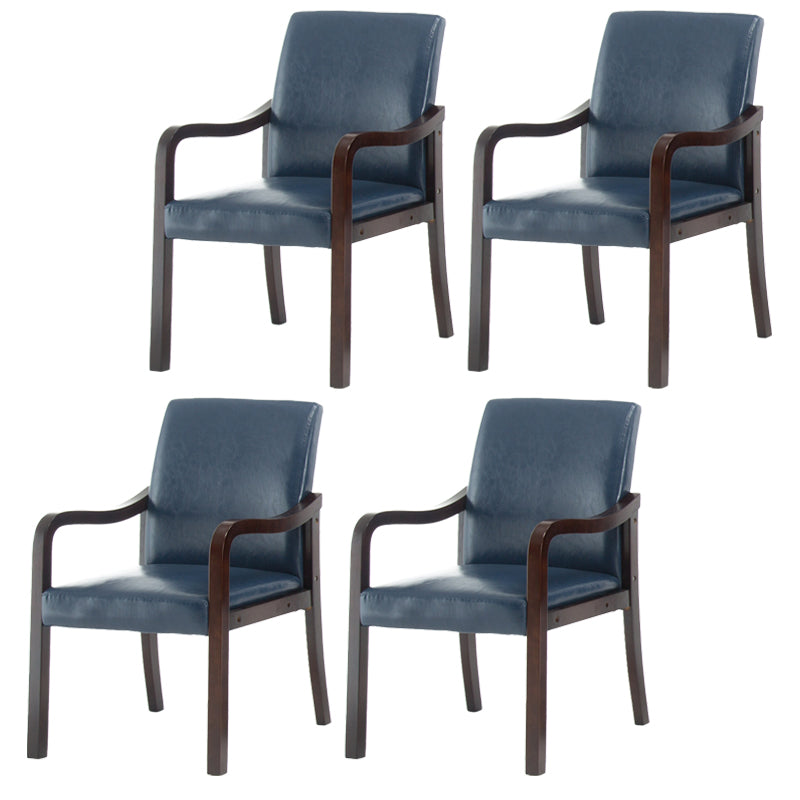 Chaise de salle à manger en bois rembourrée à dossier solide de fauteuil de maison contemporaine