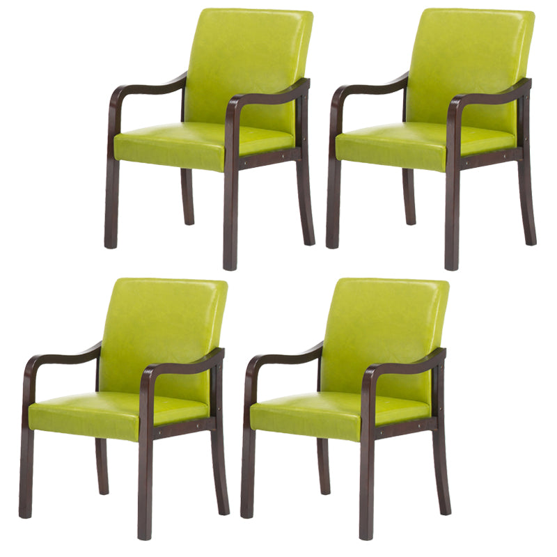 Chaise de salle à manger en bois rembourrée à dossier solide de fauteuil de maison contemporaine