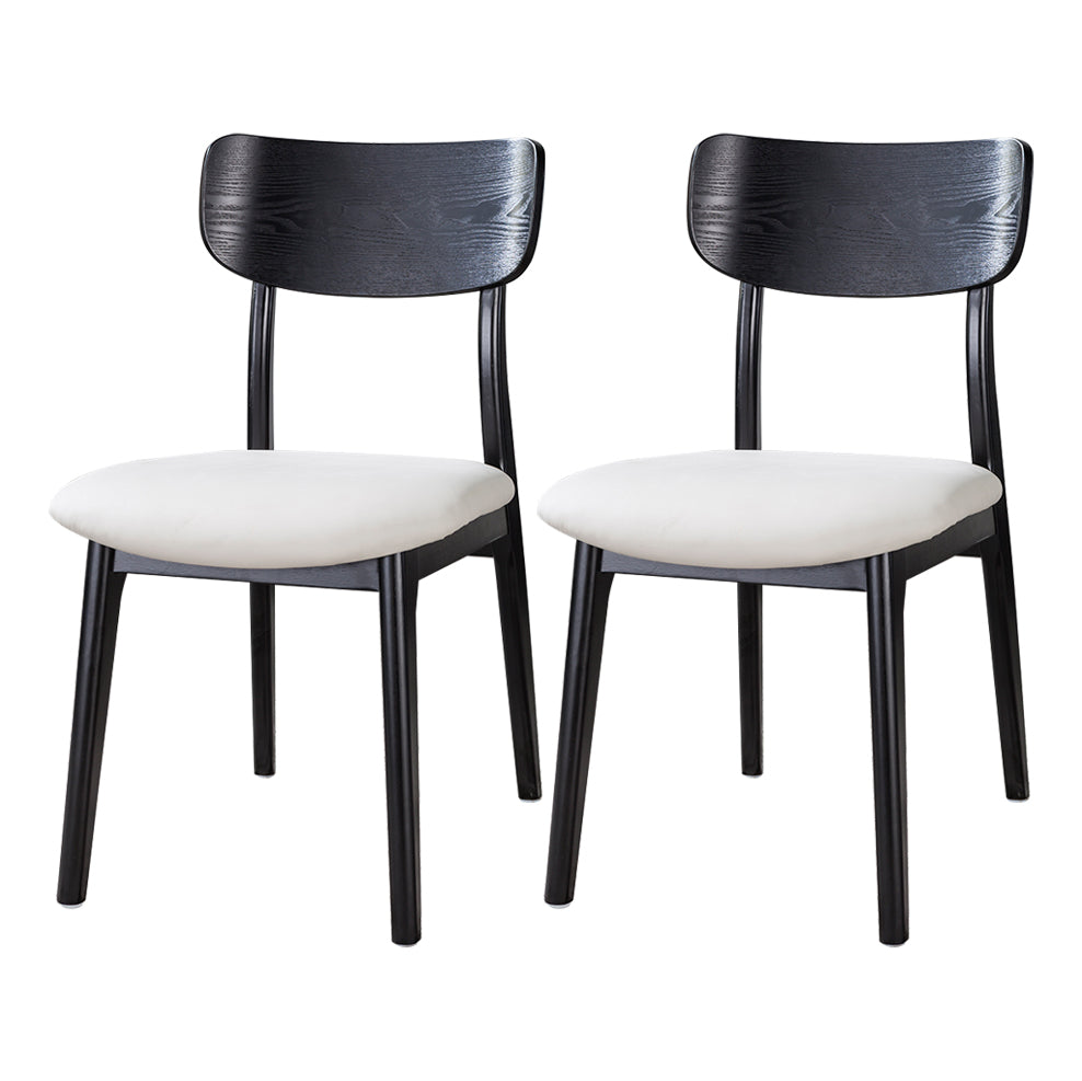 Wood Industrial Style Dining Chair Indoor-Outdoor Open Back Dining Side Chair