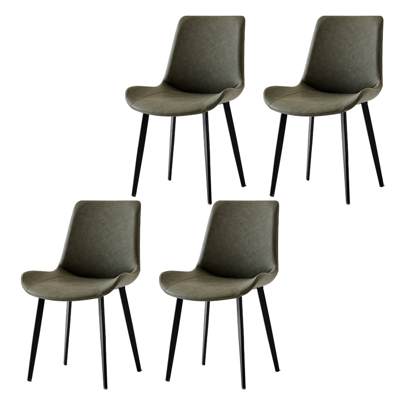 Chaise à coussin en éponge haute densité de style contemporain de 18 po de largeur Parsons Chair