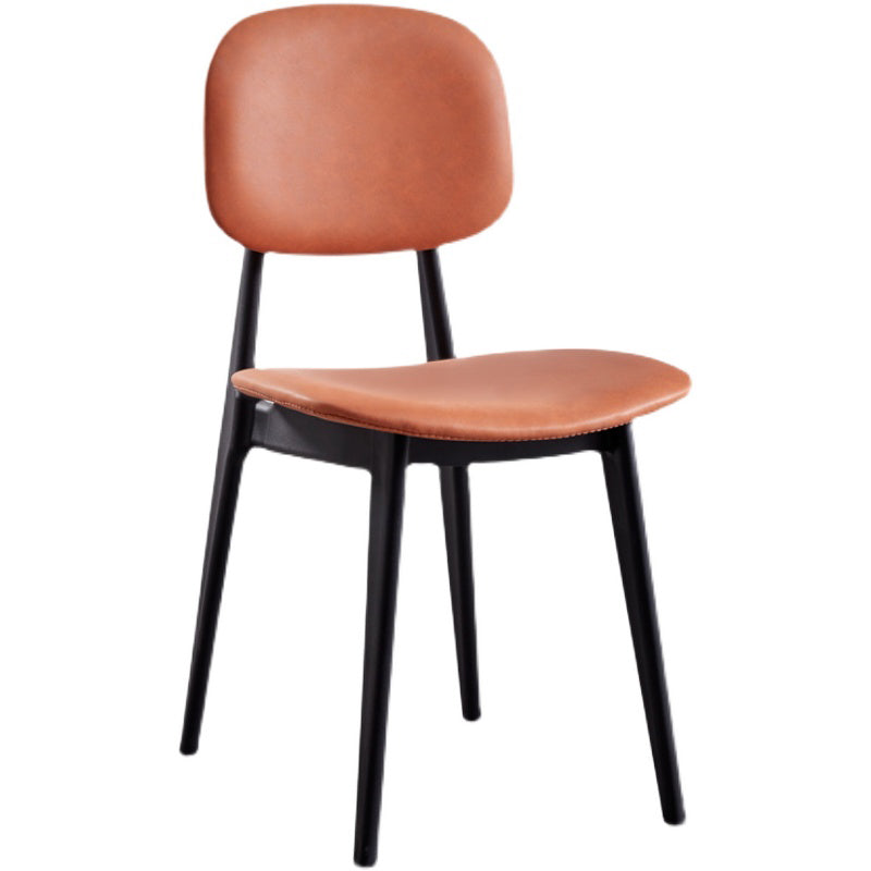 Nordic Style Armless Metal Dining Room Chair Open Back Dining Side Chair