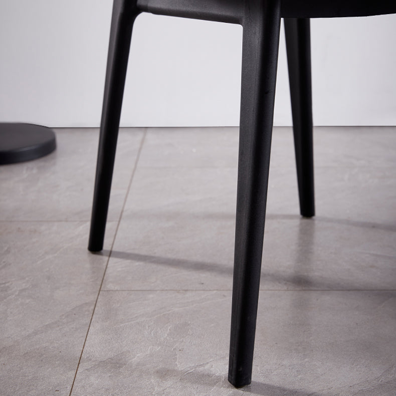 Nordic Style Armless Metal Dining Room Chair Open Back Dining Side Chair