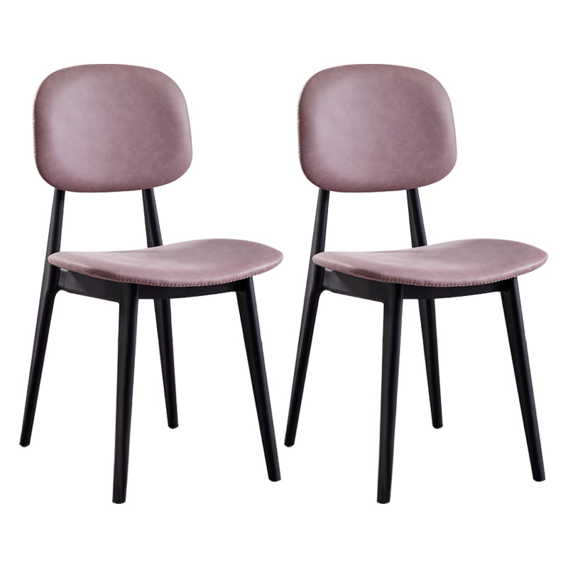 Nordic Style Armless Metal Dining Room Chair Open Back Dining Side Chair