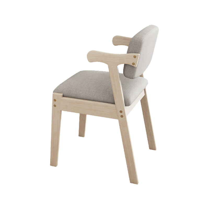 Chaise latérale de salle à manger à dossier ouvert d'intérieur en bois contemporain, chaise de salle à manger large de 20 pouces