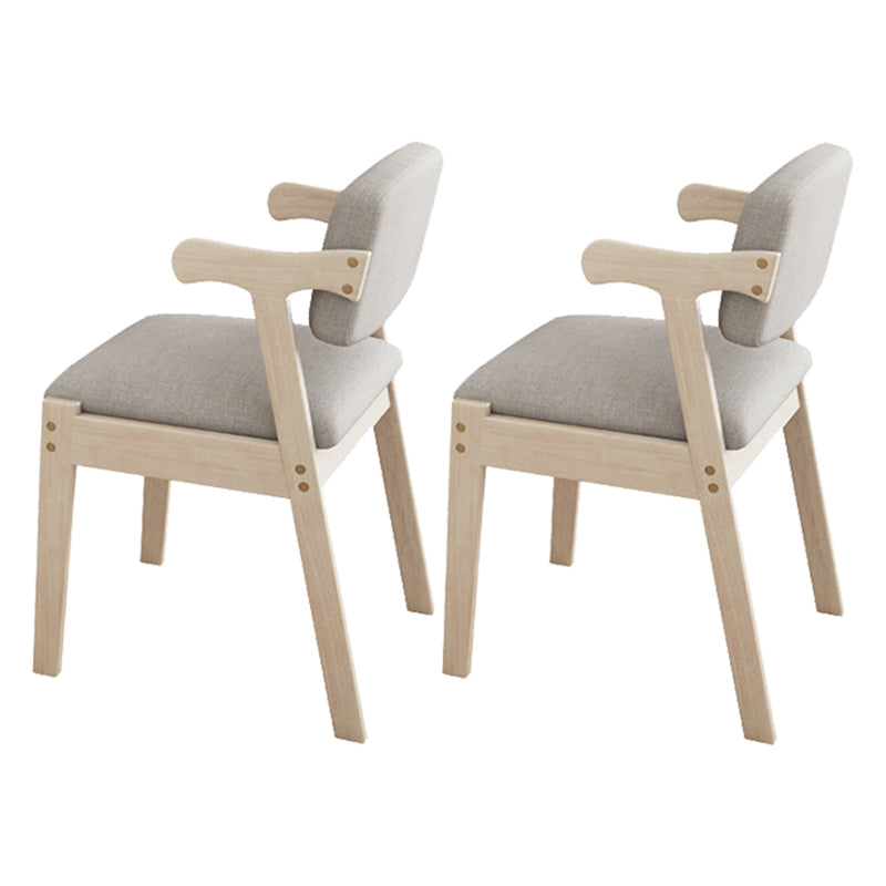 Contemporary Wood Indoor Open Back Dining Side Chair 20'' Wide Dining Chair