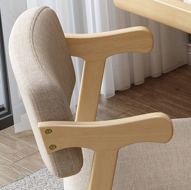 Contemporary Wood Indoor Open Back Dining Side Chair 20'' Wide Dining Chair