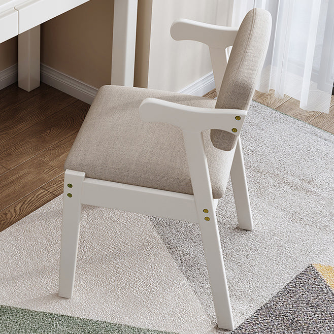 Contemporary Wood Indoor Open Back Dining Side Chair 20'' Wide Dining Chair