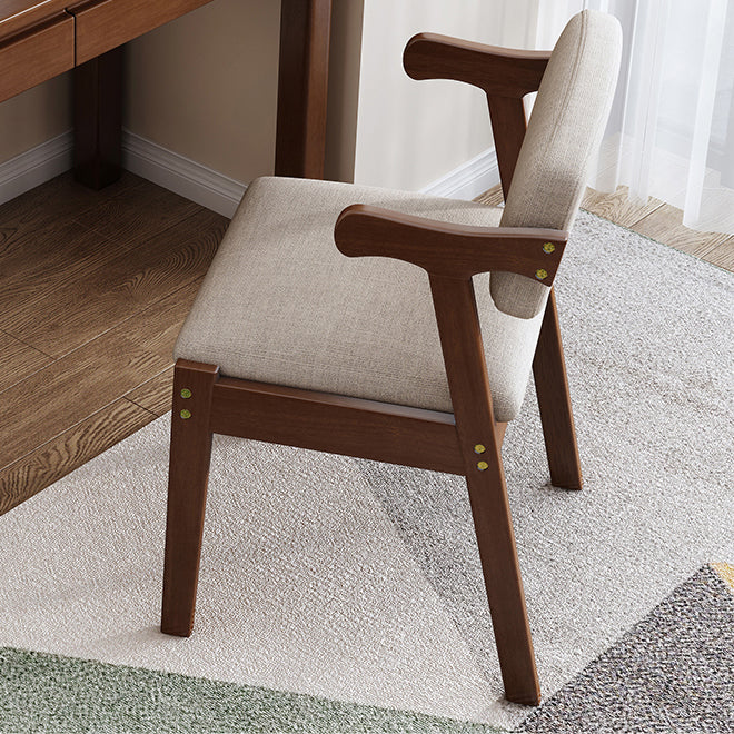 Contemporary Wood Indoor Open Back Dining Side Chair 20'' Wide Dining Chair