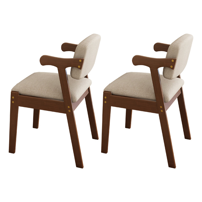 Contemporary Wood Indoor Open Back Dining Side Chair 20'' Wide Dining Chair