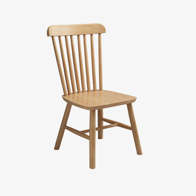 Contemporary Dining Chair Slat Back Side Chair with Wood Legs for Home Use