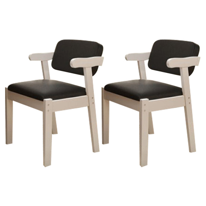 Contemporary Dining Side Chair Solid Wood Open Back Dining Side Chairs