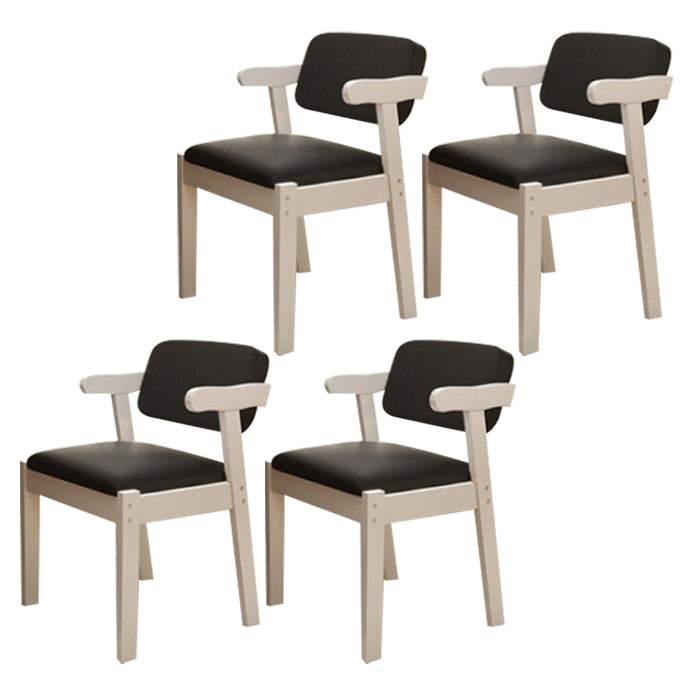Contemporary Dining Side Chair Solid Wood Open Back Dining Side Chairs