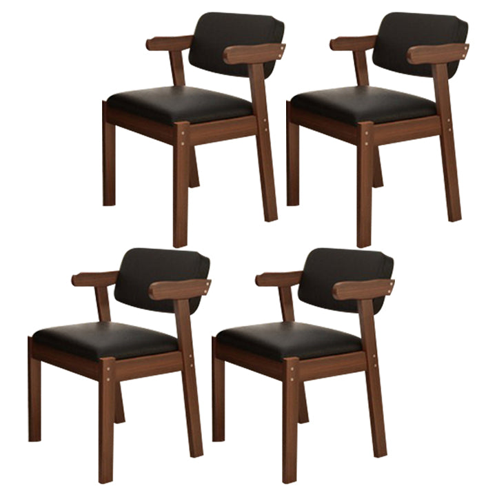 Contemporary Dining Side Chair Solid Wood Open Back Dining Side Chairs