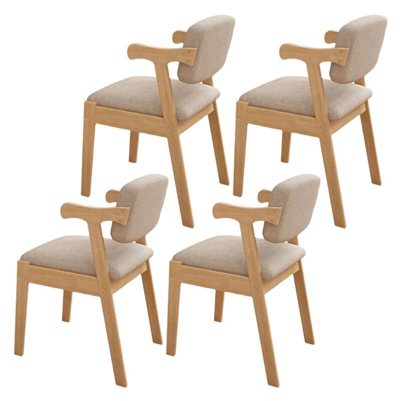 Contemporary Dining Side Chair Solid Wood Open Back Dining Side Chairs