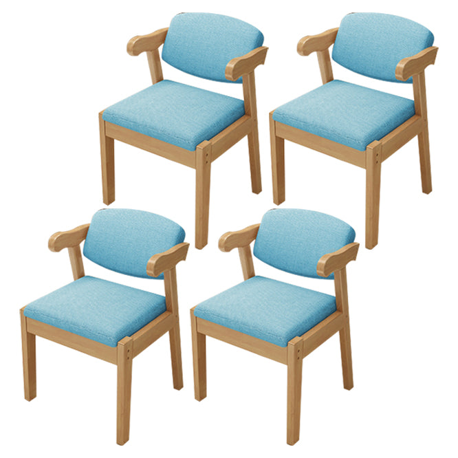 Contemporary Dining Side Chair Solid Wood Open Back Dining Side Chairs