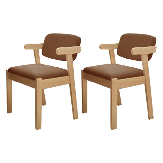 Contemporary Dining Side Chair Solid Wood Open Back Dining Side Chairs