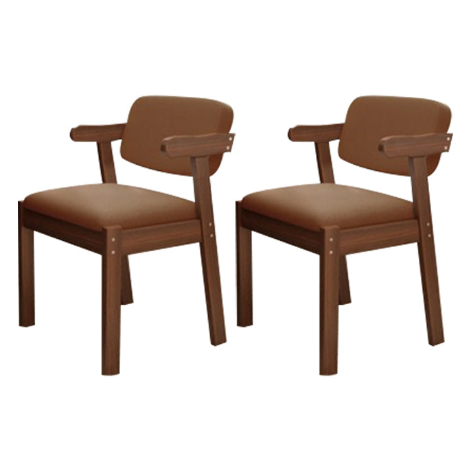Contemporary Dining Side Chair Solid Wood Open Back Dining Side Chairs