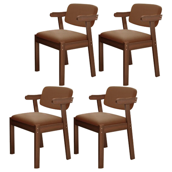 Contemporary Dining Side Chair Solid Wood Open Back Dining Side Chairs